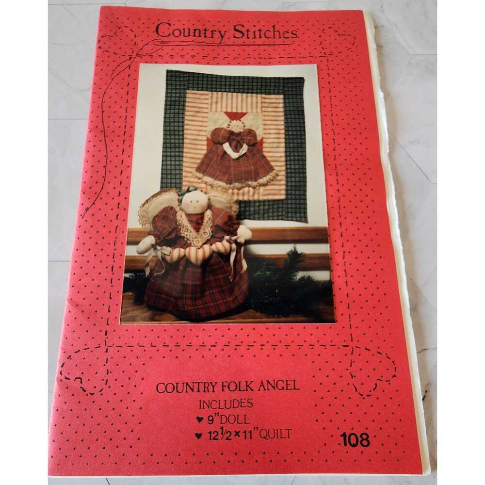 Country Folk Angel Sewing Pattern 9" Doll & 12.5x11 Mini Quilt Uncut # 108